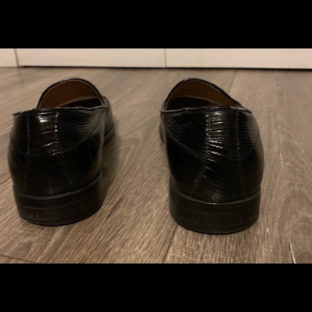 Stacy Adams Mens Alba Shoe,Size 10, Black, Drop Tassel Loafer, Great Condition - Picture 7 of 13